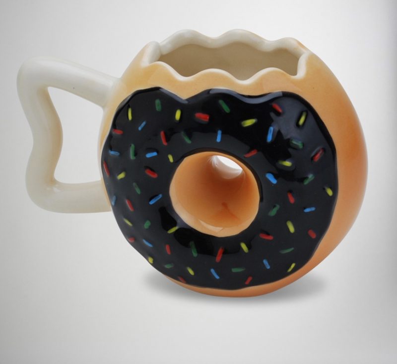 donut coffee mug blender