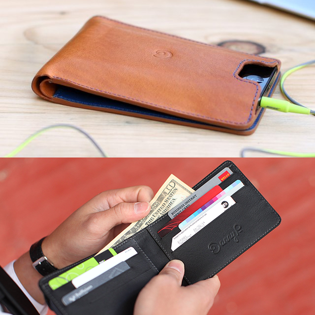 Leather Wallet & iPhone 5 Case by Danny P.