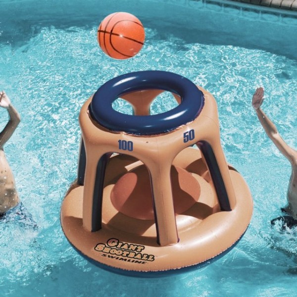 swimline giant shootball basketball swimming pool game toy