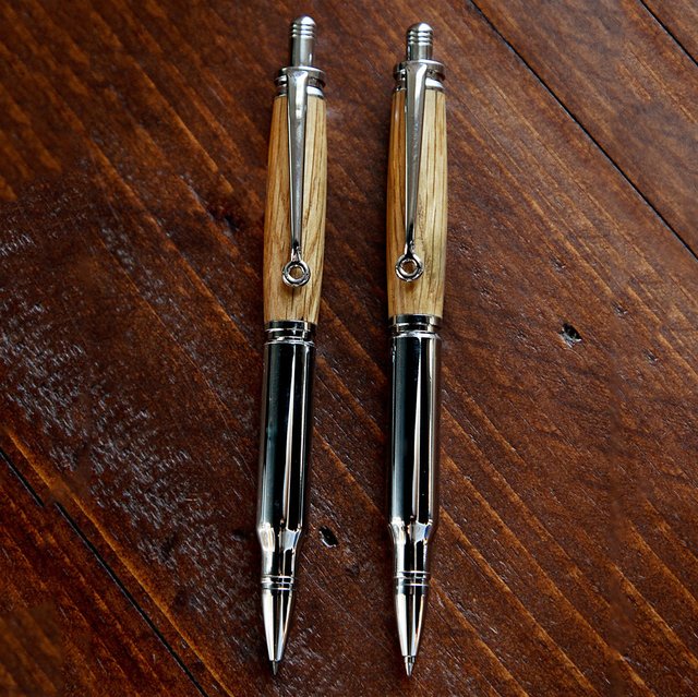 Maker's Mark Bourbon Barrel Bullet Pen & Pencil Set » Petagadget