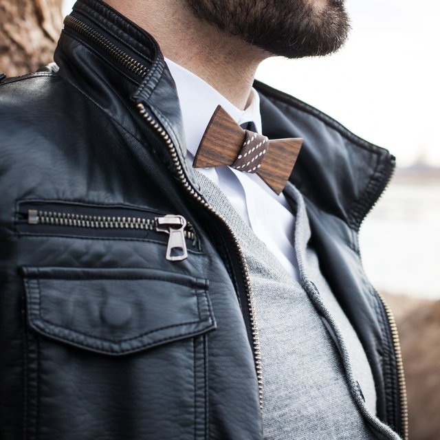 Theo Wooden Bow Tie by Two Guys Bow Tie Co » Petagadget