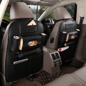 Leather Car Seat Back Organizer » Petagadget