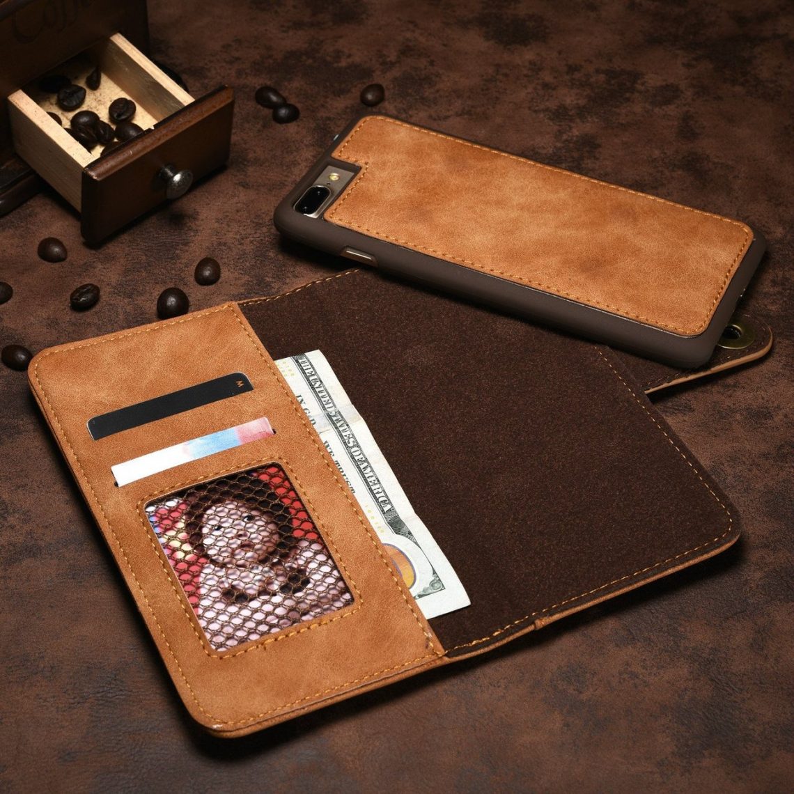 Retro Khaki iPhone Wallet Case » Petagadget