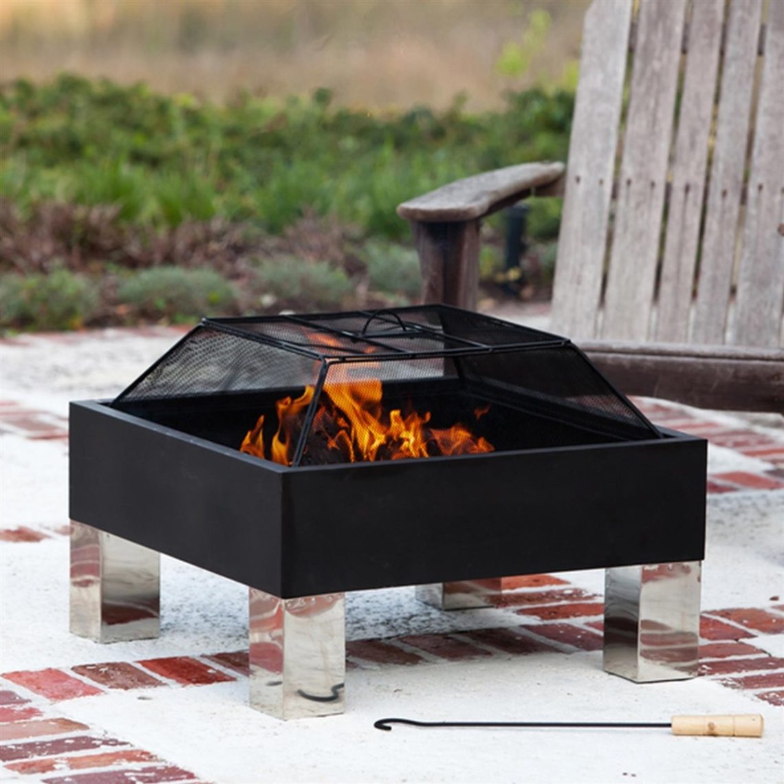 Fire Sense HotSpot Square Fire Pit » Petagadget