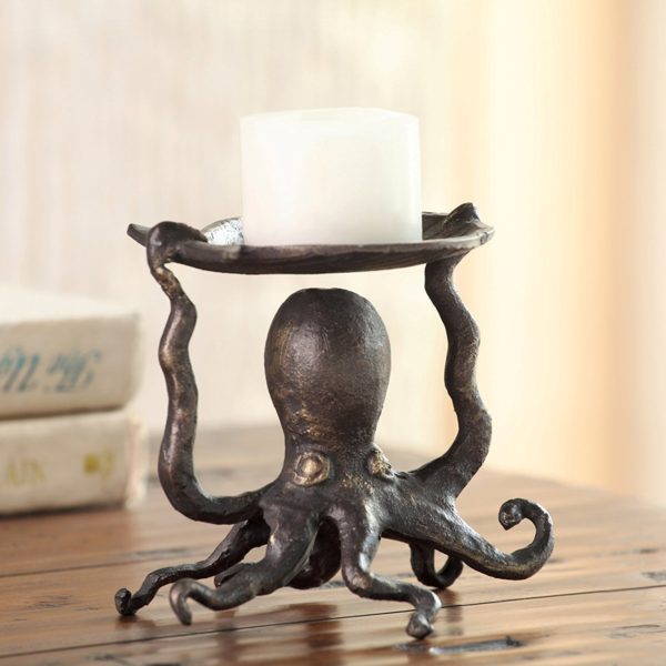 Octopus Pillar Candleholder By SPI Home Petagadget   71GWPoSpR0L. SL1500  600x600 