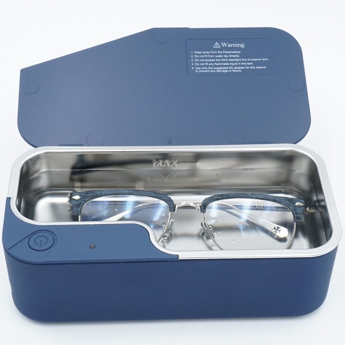 Smartclean Blue Ultrasonic Eyeglasses Cleaner » Petagadget