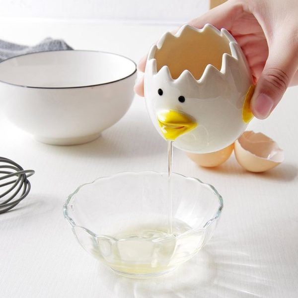 Ceramic Chicken Egg Separator » Petagadget