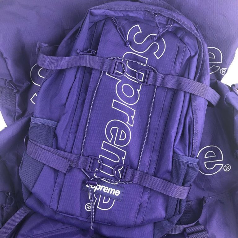 FW18 Supreme Purple Backpack » Petagadget