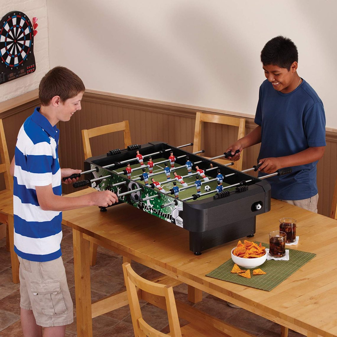 best choice products striker zone tabletop soccer foosball table