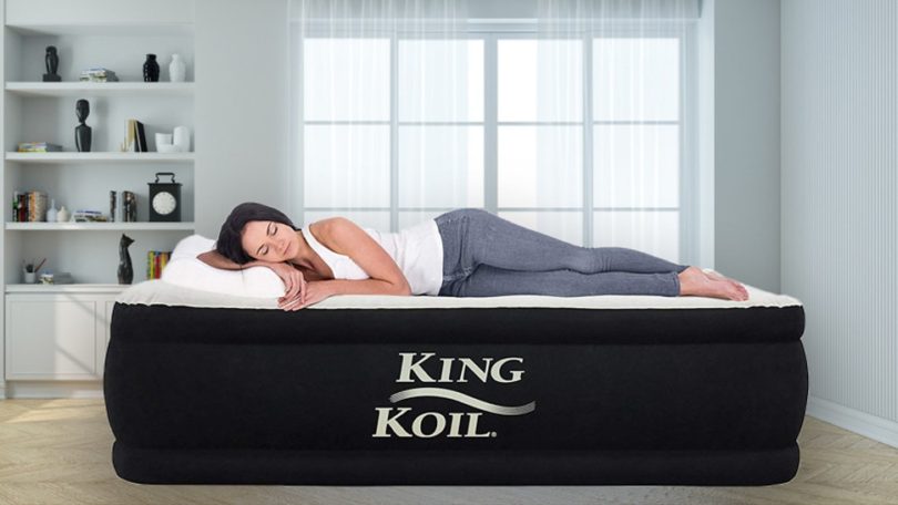 king koil king size luxury raised air mattress
