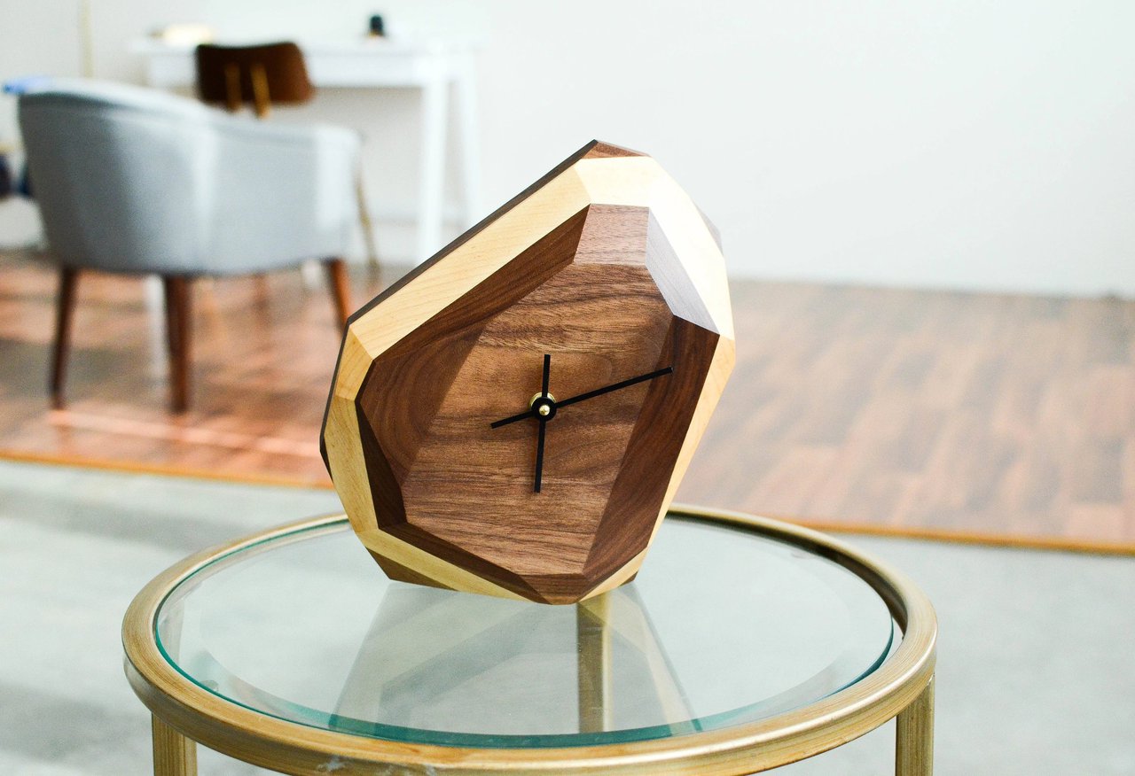 Geometric Wall & Table Clock » Petagadget
