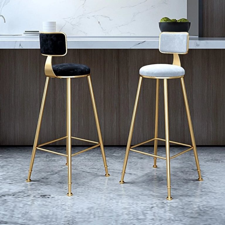 Nordic Modern Iron Bar Stool » Petagadget