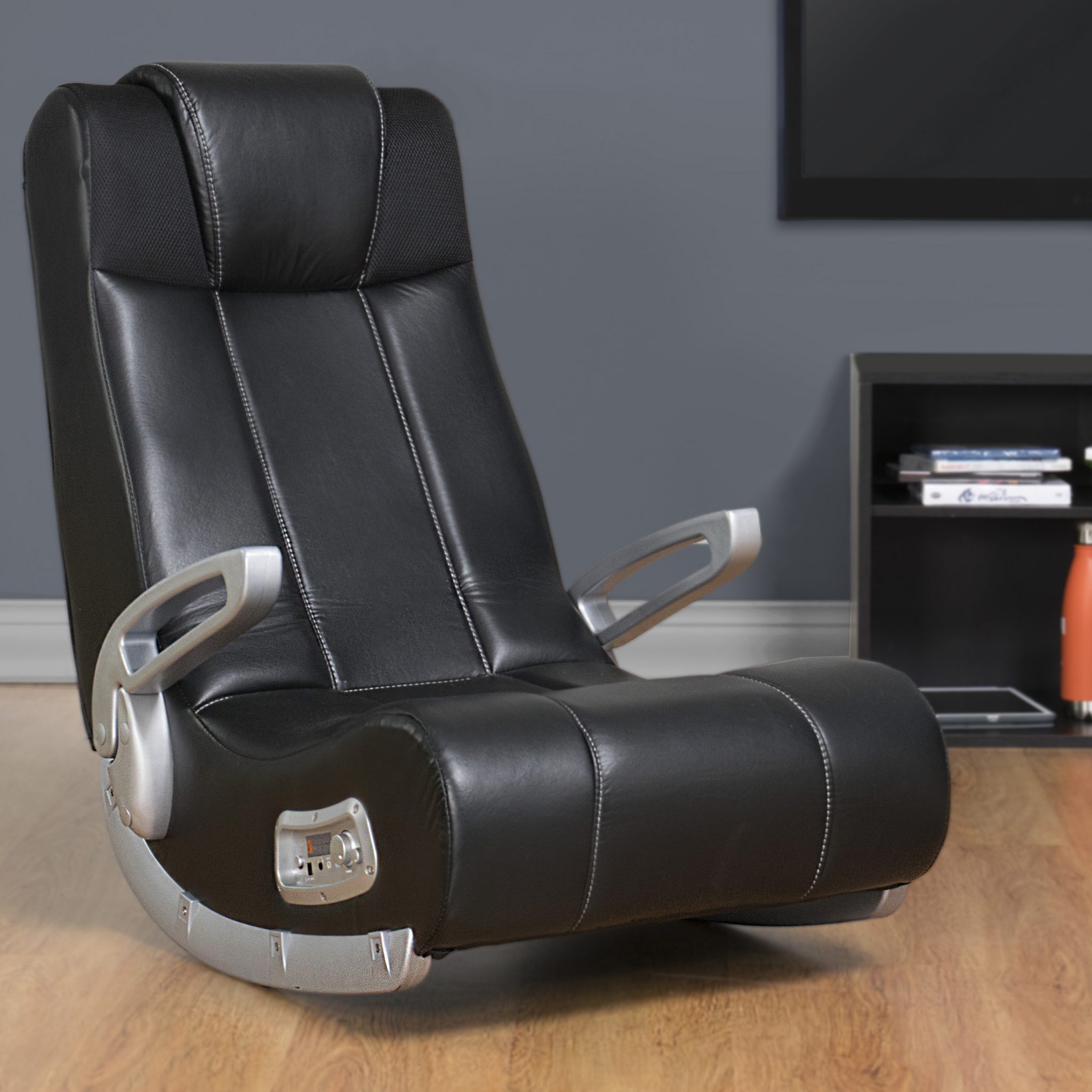 X Rocker SE 2.1 Black Leather Video Gaming Chair » Petagadget