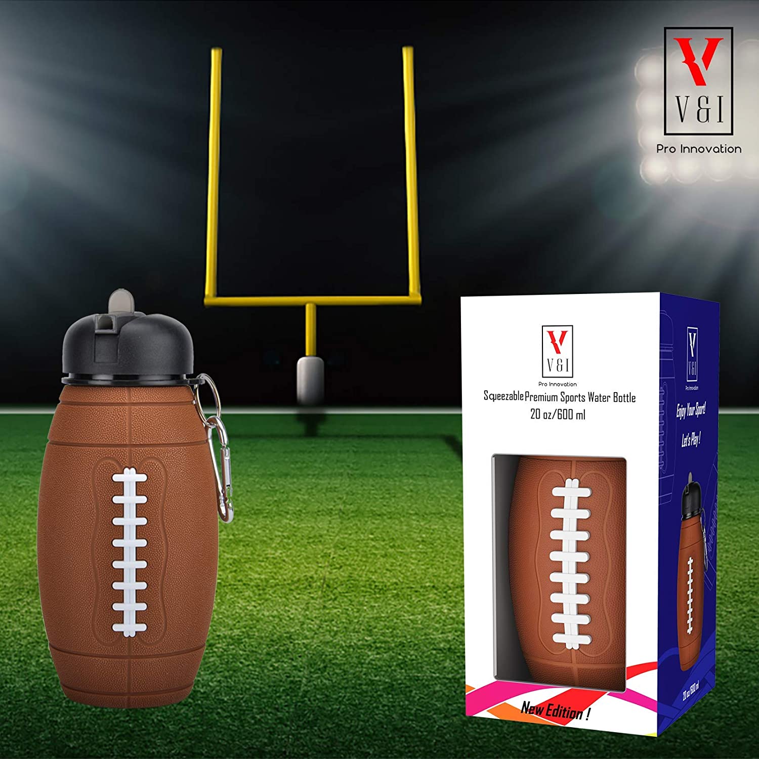 Kids Sports Football Water Bottle Ball Shaped » Petagadget