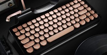 RYMEK Typewriter Style Mechanical Wired & Wireless Keyboard