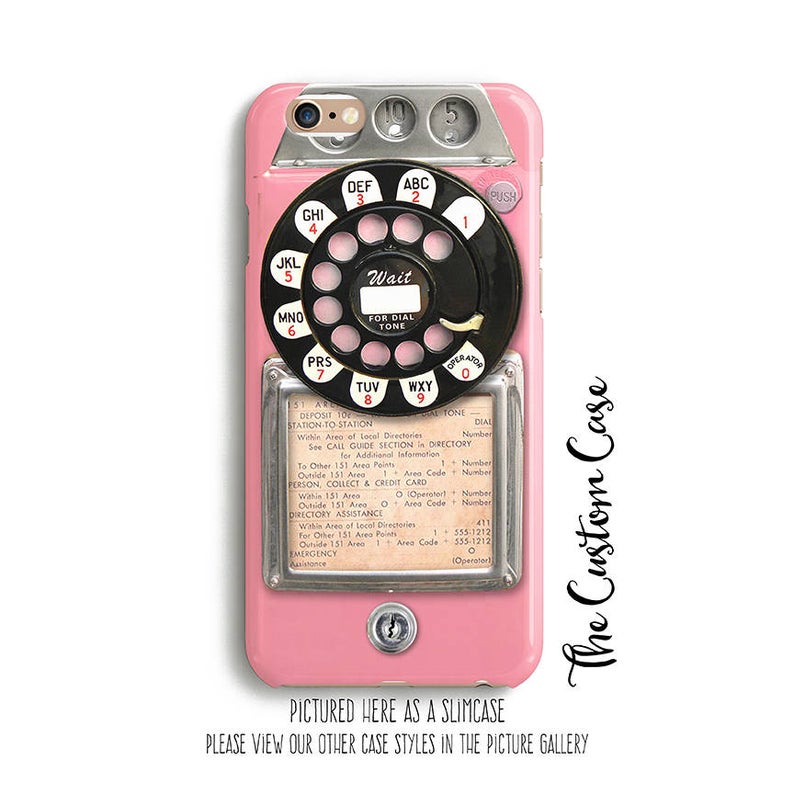Retro Pink Payphone Vintage Payphone Phone Case Retro Pink