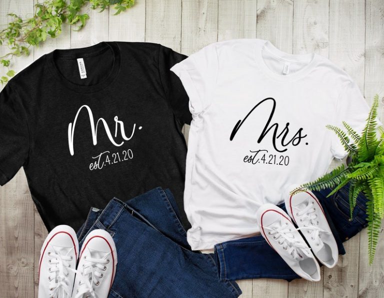 Couples Shirts Bride and Groom Shirts Just Married Shirts » Petagadget