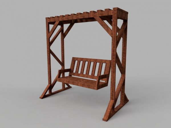 DIY 2x4 Bench Swing And Frame Plans Petagadget   DIY 2x4 Bench Swing And Frame Plans 600x450 