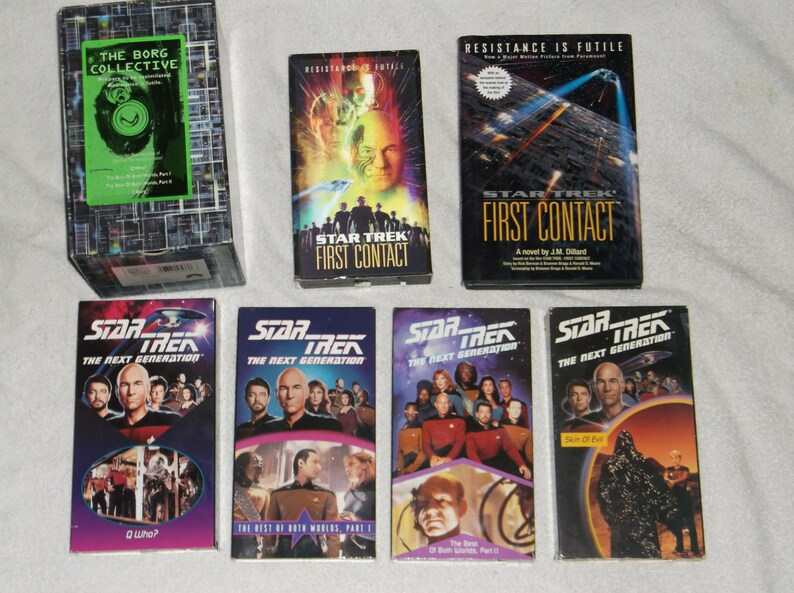 VHS-star trek-lot of 6-borg collection-1990s-GD » Petagadget