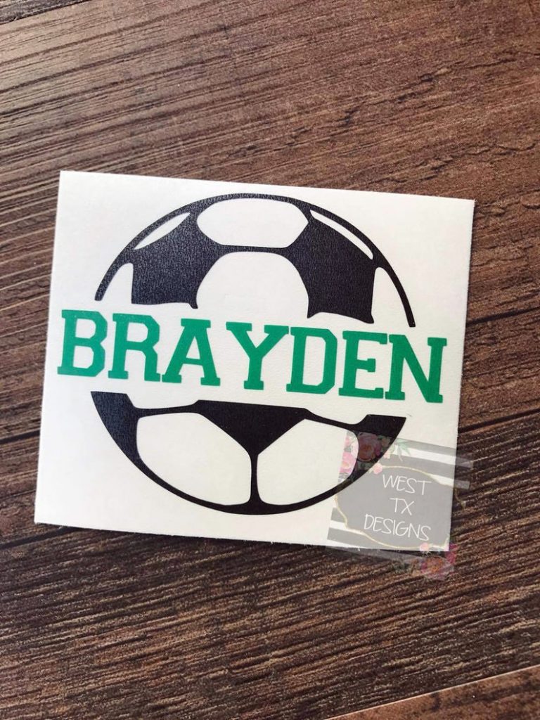 Soccer Decal Personalized Soccer Ball Soccer Sticker » Petagadget