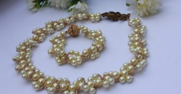Swarovski pearl wedding necklace for bridespearl collar