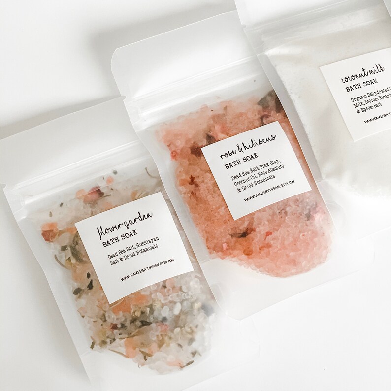 Soaking Bath Salts Relaxation Gift Bath Salt Samples Spa