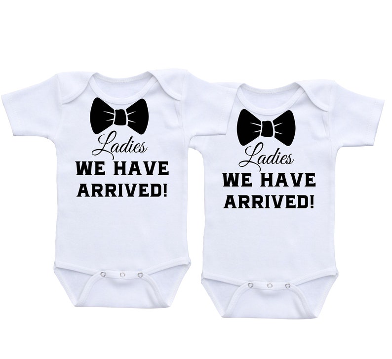 We have arrived twin onesies twin outfits for boy twins baby » Petagadget