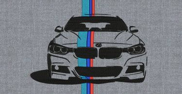 BMW M3 Machine embroidery design 2 sizes