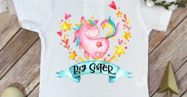 Big Sister Shirt Promoted to Big Sister Unicorn Shirt Big