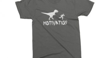 MOTIVATION  Unisex Funny T-shirt. Dinosaur Birthday Tee. This