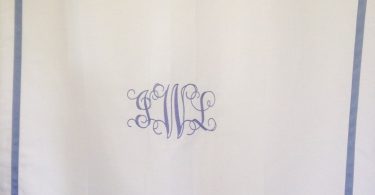 Monogram Shower Curtain / Bath Curtain