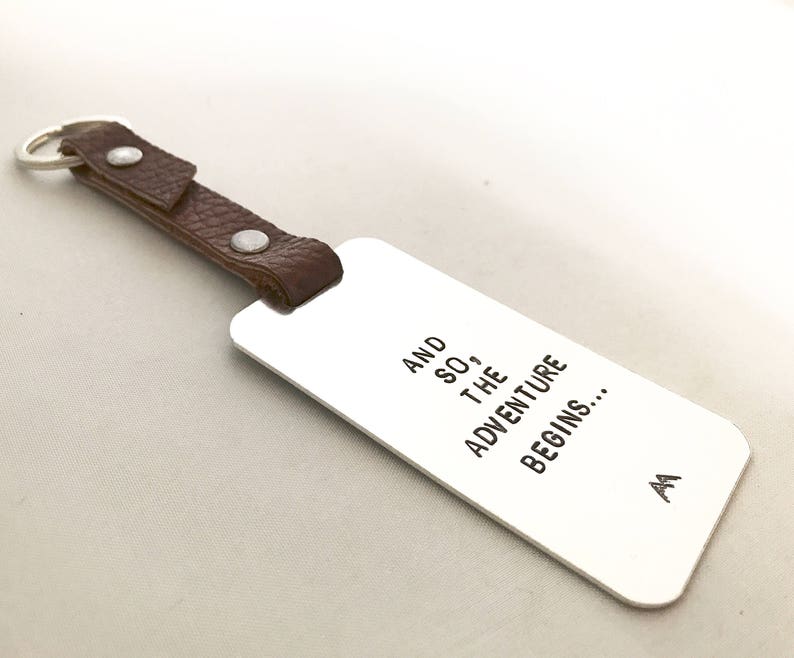 Personalized luggage tag travel accessories stamped tag