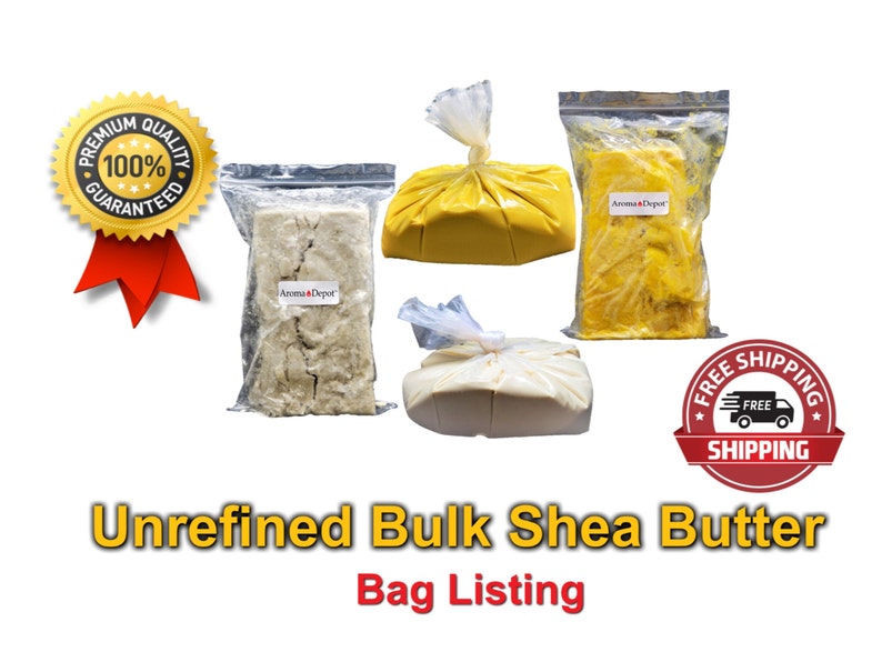 Raw Shea Butter Unrefined 100% Pure Organic Bulk BAG