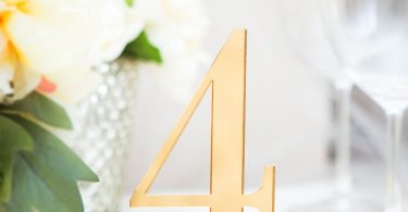 Table Numbers for Wedding Table Number Signs Wedding Decor