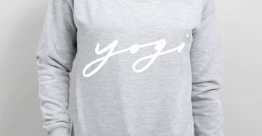 Yogi Scoop Neck Women’s Sweater  yoga sweatshirt slogan