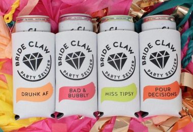 Bride Claw Bachelorette Party Skinny Can Coolers  White Claw